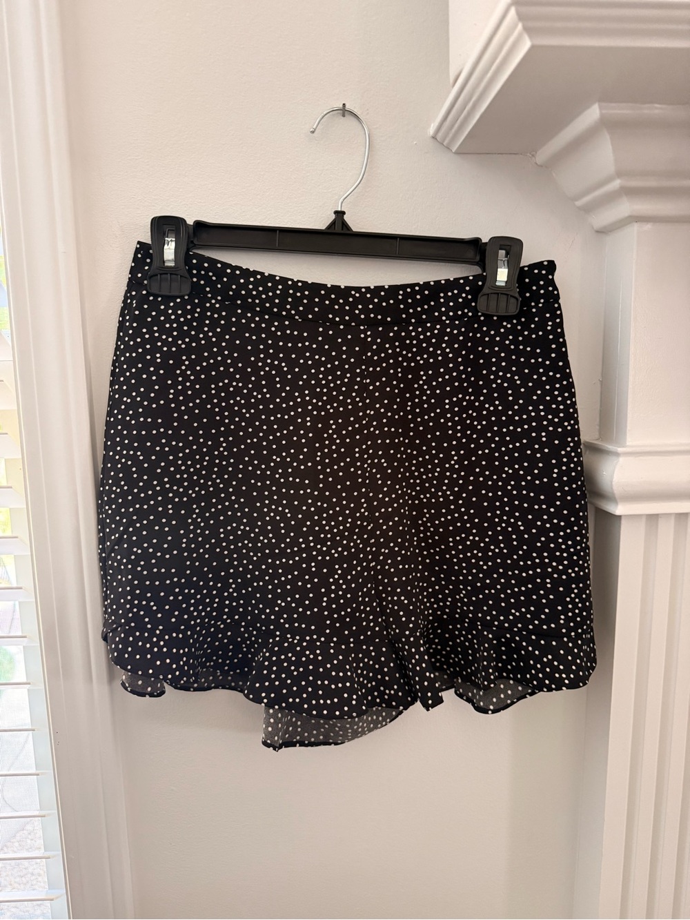 Vici Black Polka Dot Skort Shorts